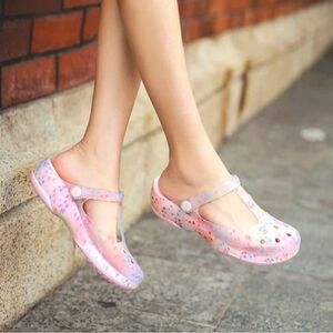 Veblen Mary Jane Croc-Style Jelly Summer Slip On Shoes ✨NWOT✨